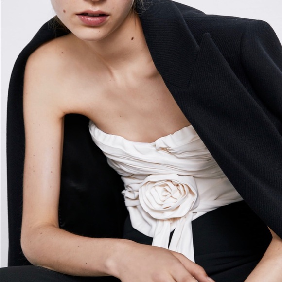 Zara draped crop top XS and M - Picture 5 of 7